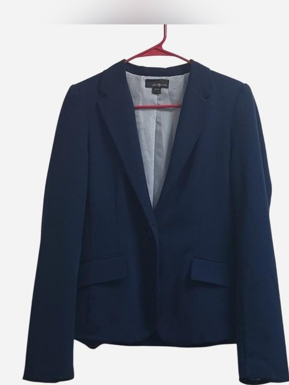 Womens Twentyone Brand Blue Navy Blazer Suit Jacket Size Medium One Button Desig